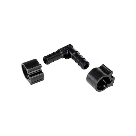 Pexlock Flair-It PEXLock 3/8 in. PEX X 3/8 in. D PEX PEX Elbow with Clamps 30815